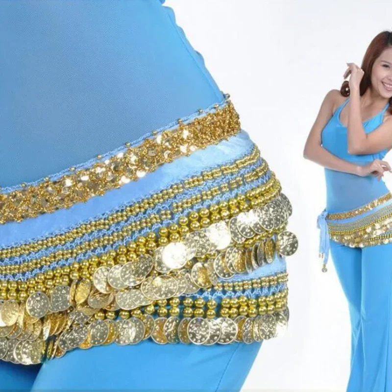 Женский ремень для танца живота черный красный белый синий розовый аксессуар 338