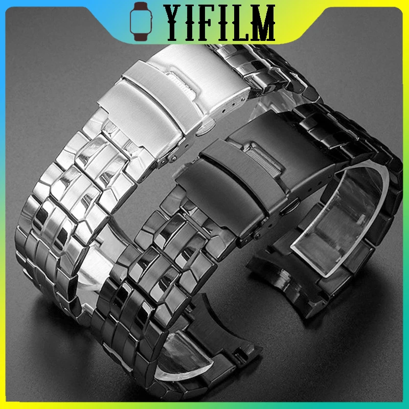 

Metal Watchband For Casio EF-550D EF-550PB EF550D Stainless Steel Strap For Men 550D Belt Durable Wristband 22mm Bracelet