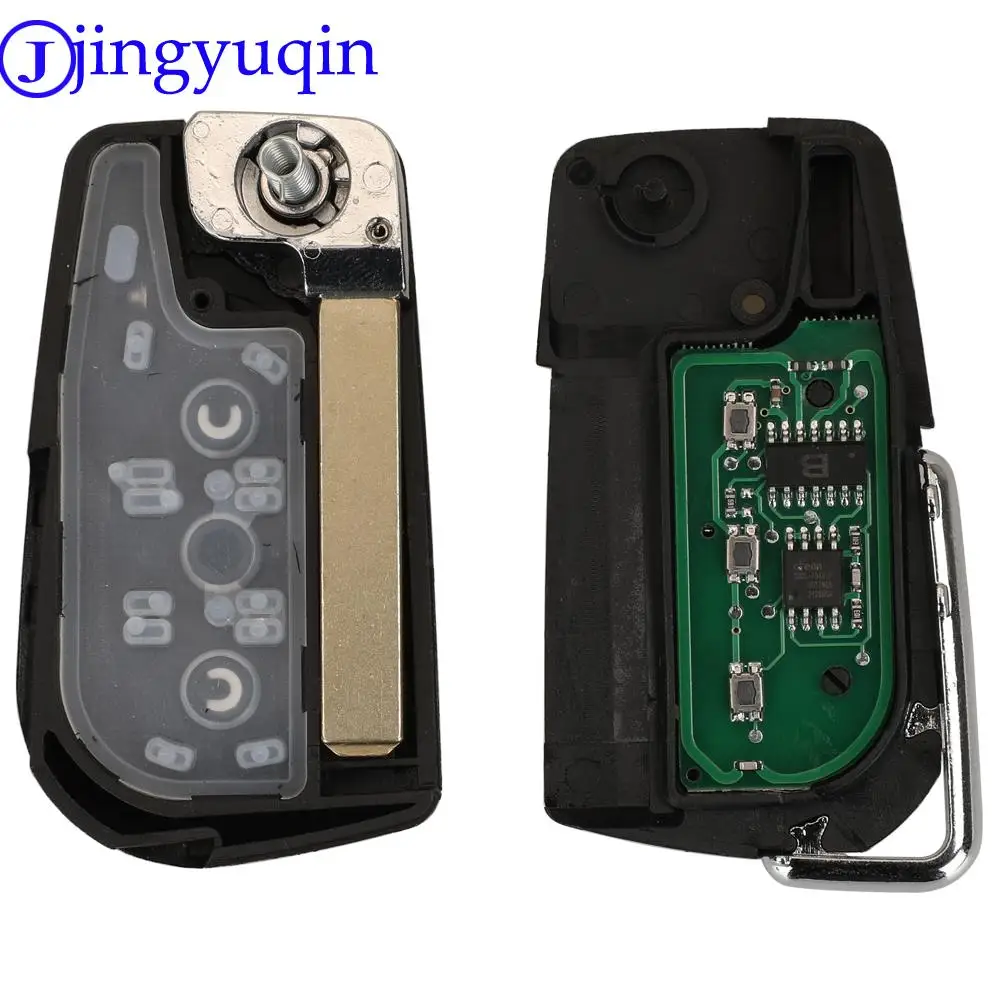 Jingyuqin 2 кнопки 89785-0H901 Модифицированная флип-микросхема 433 МГц 4D70 для Toyota Aygo Peugeot