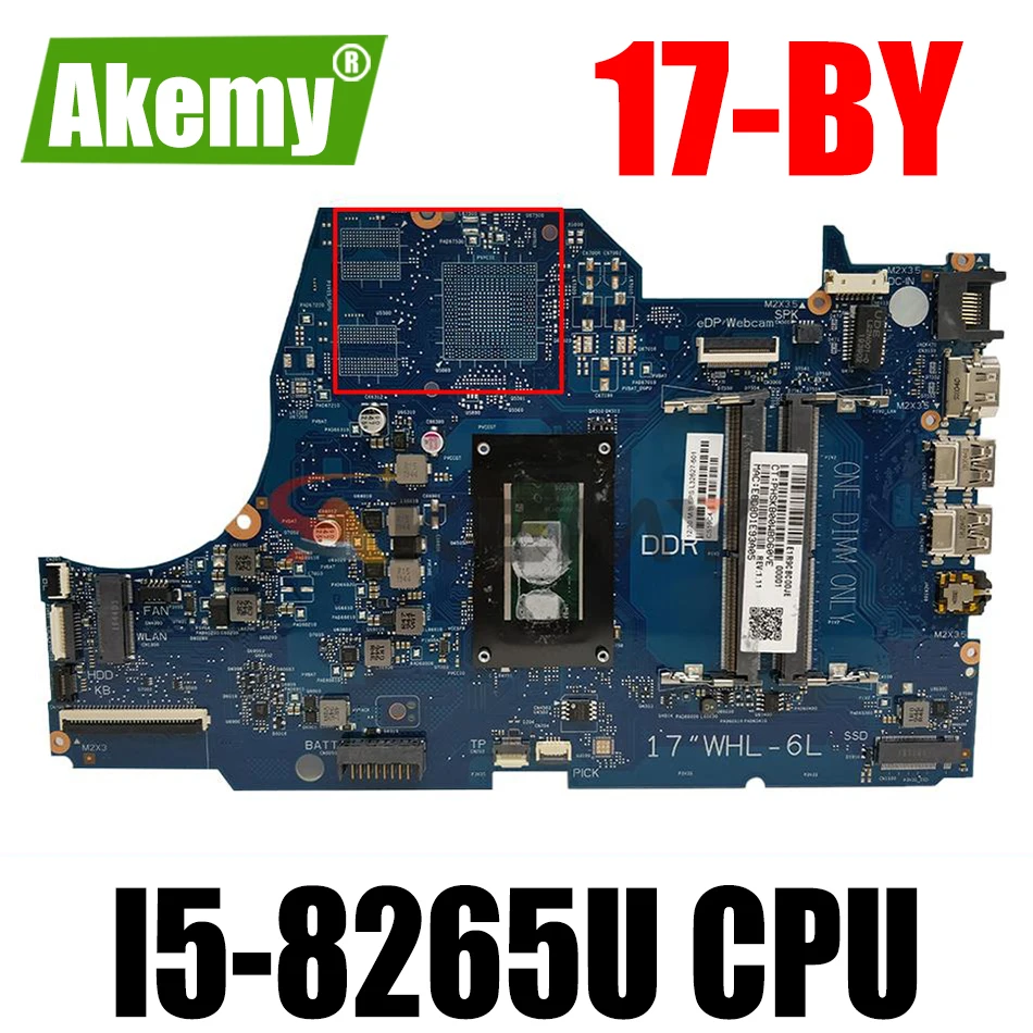 

For HP 17-BY Laptop motherboard L32627-001 L32627-601 6050A3022701-MB-A01(A1) with I5-8265U CPU 100% working well