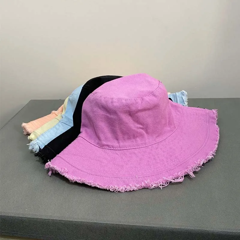 

2023 Foldable Burrs Bucket Hat for Women Men Beach Sun Visor UV Protection UPF 50+ Sun Hat Summer Large Wide Brim Panama Cap