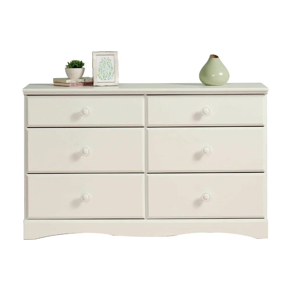 Storybook 6-Drawer Dresser, Soft White Finish, Dressing Table , Vanity Table with Drawers , Furniture images - 6