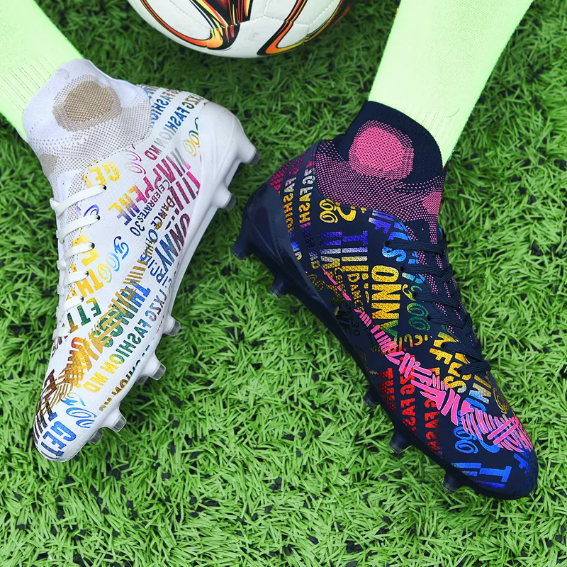 

Оригинальная Мужская футбольная обувь, искусственная трава, Длинные шипы, футбольная обувь для тренировок на поле, новинка 2023, детские футбольные бутсы для мальчиков