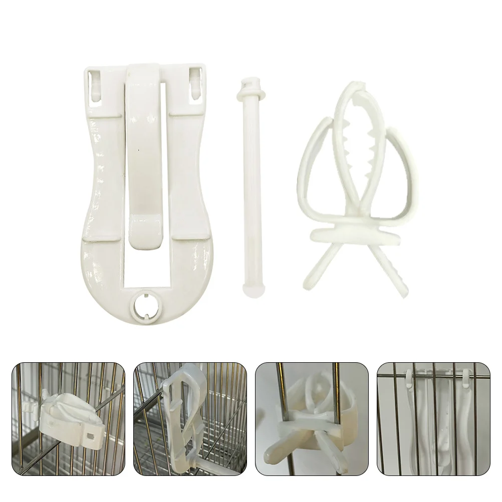 

2pcs Fixed Clamps Birdcage Clamps Cuttlebone Clips Bird Cage Accessory Fixed Clips Bird Cage Birdcage Clips for Parrot