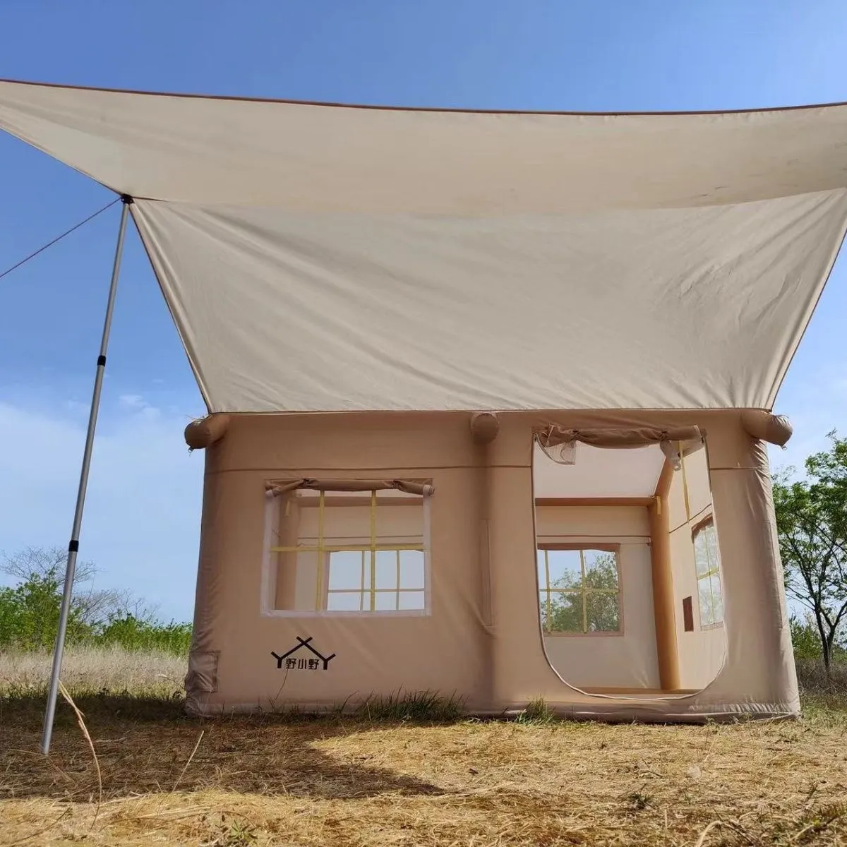 Надувная палатка для кемпинга 3,4*2,4*2,4 м | AliExpress