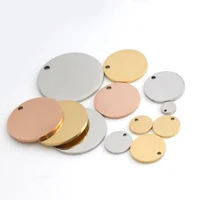 dooyio 20pcslot mirror polished stainless steel blank circle charms size8 30mm for diy making jewelry necklace lettering