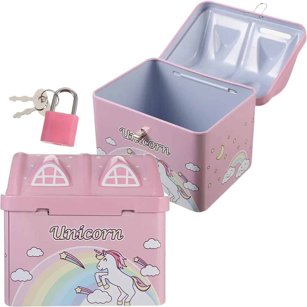 

2 Pcs Girl Piggy Banks Kids Money Jar Kid Piggy Bank Big Piggy Bank Desktop Decor House Model Money Pot Coin Box Storage