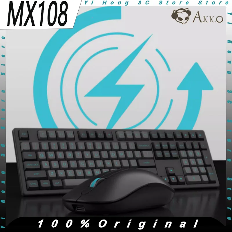 AKKO MX108 Беспроводная клавиатура и мышь двухрежимная 2 4G 108-клавишная