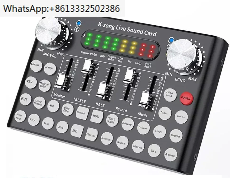 Звуковая карта F007 USB-студийная запись внешнее караоке устройство для прямой