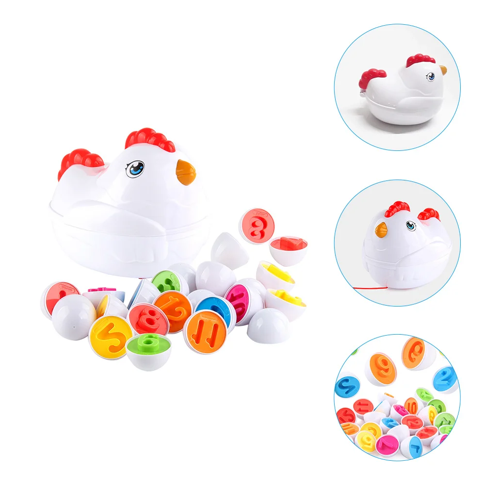 

Обучающие игрушки с цифрами, Цыпленок, пазл, яйцо, детский игровой набор, Когнитивная игра