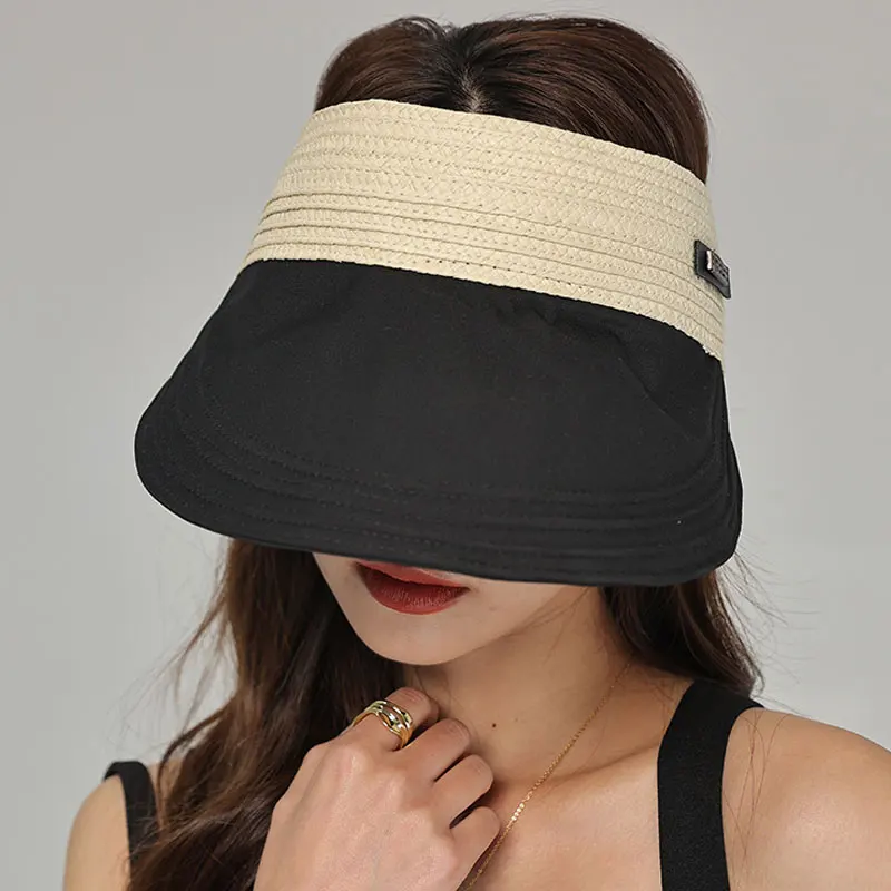 

Summer Casual Women Empty Top Sun Protection Sun Hats Fashion Ladies Travel Sun Beach Hat Ladies Sprots Travel Visor Hat