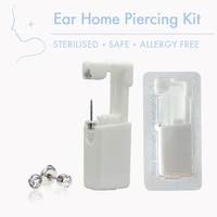 612 pcs disposable home ear piercing kits sterilized painless cartilage tragus helix piercing gun tools for piercer kids girls