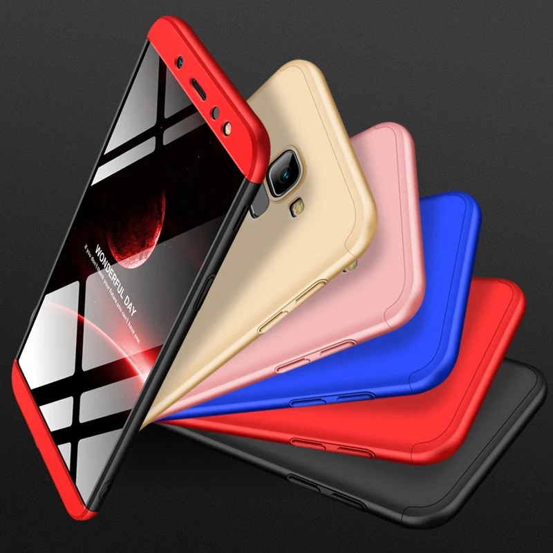 

GKK 3 в 1 чехол для Samsung Galaxy A6 2018 Plus A9 Star lite, армированный чехол 360, жесткий матовый чехол из поликарбоната для Galaxy A6 Plus, чехол