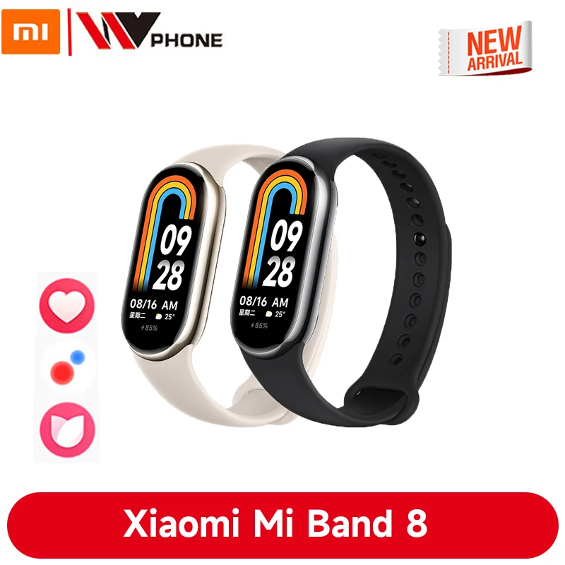 

Смарт-браслет Xiaomi Mi Band 8, 2023 дюйма, 60 Гц, AMOLED, Bluetooth