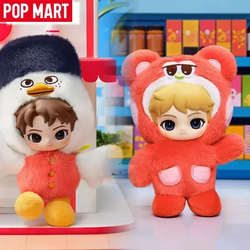 Фото Оригинальная мягкая виниловая фигурка-брелок POP MART RIIZE Fluffy Club Series в формате сюрприз-бокса, модный коллекционный аксессуар, украшение, игрушка, подарок. №5