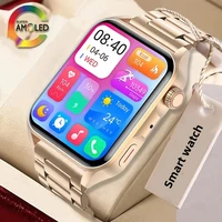 2022new smart watch amoled hd screen always on display women watches bluetooth call ip68 waterproof sport fitness men smartwatch