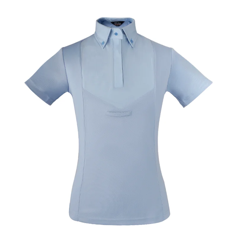 Детская голубая яркая белая куртка с лошадьми для мальчиков коротким рукавом