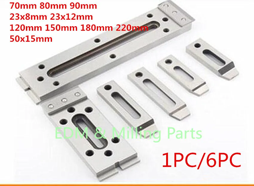1 шт./6 шт. стальной зажим EDM M8 M10 70 мм 80 90 120 150 180 220 23x8 23x12 50x15 для CNC Spark DWC