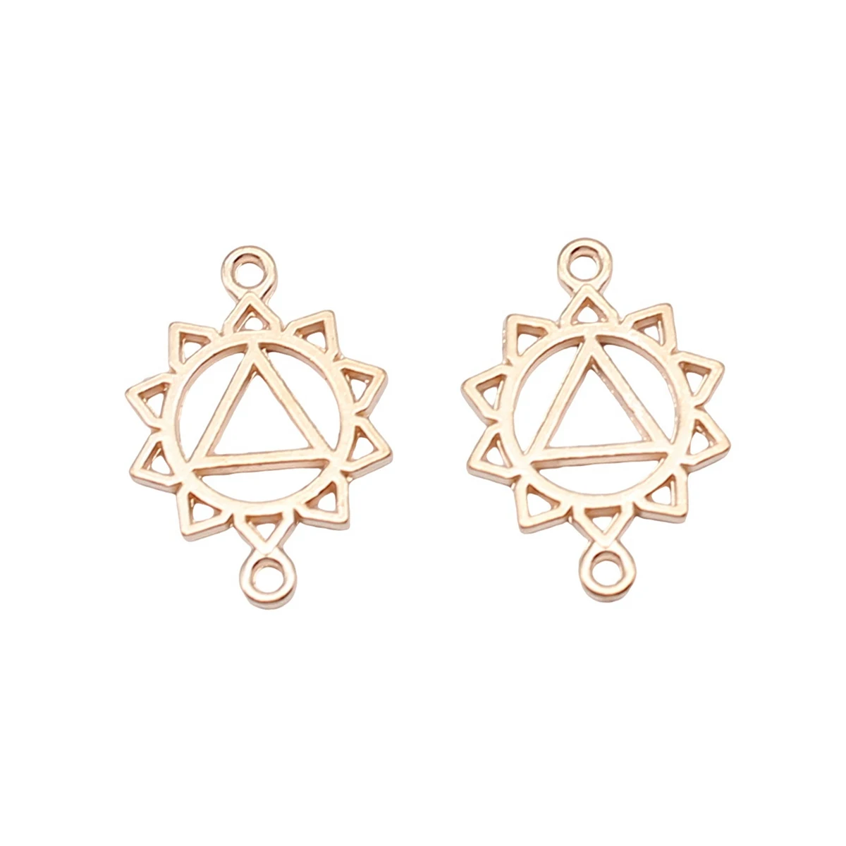 

14pcs Chakra Connector Charms 20x14mm KC Gold Color Jewelry Making Supplies Necklace Crafts