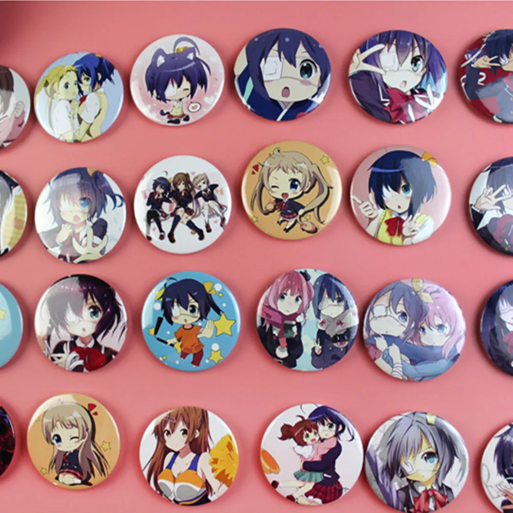

24pcs/lot Take On Me badge Classic Japanese anime brooch 58mm metal circular pin backpack clothing decoration student gift