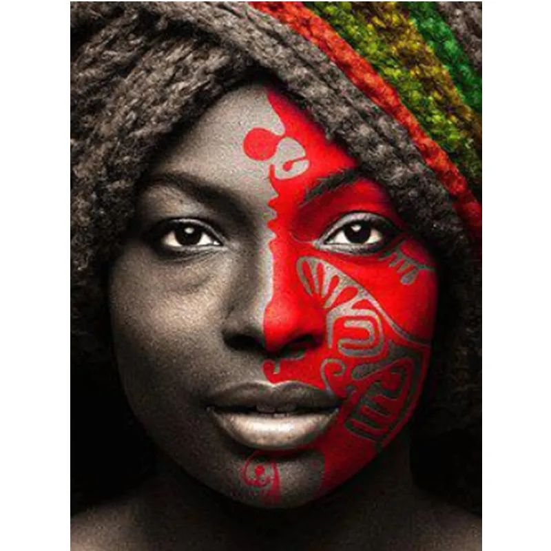 

Алмазная живопись 5d для африканских женщин, мозаика «сделай сам», полноразмерная, квадратная, круглая, алмазная вышивка Стразы