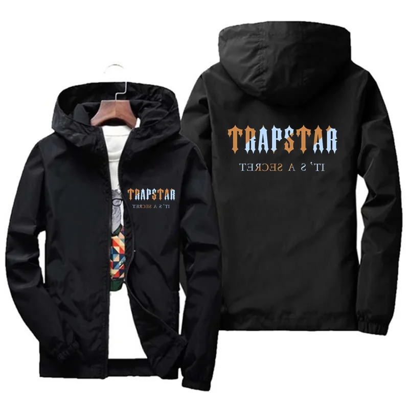 

Trapstar London 2022 Men's New Long Sleeves Splicing Camouflage Windbreaker Jackets Sporting Slim Zipper Hoodies Coats Clothing