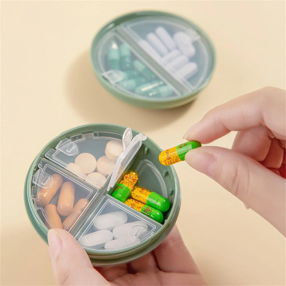 

Mini Pill Case Plastic Macaron Color Tablet Box Holder Portable Storage Tablet Capsule Holder Travel Organizer Pill Dispenser