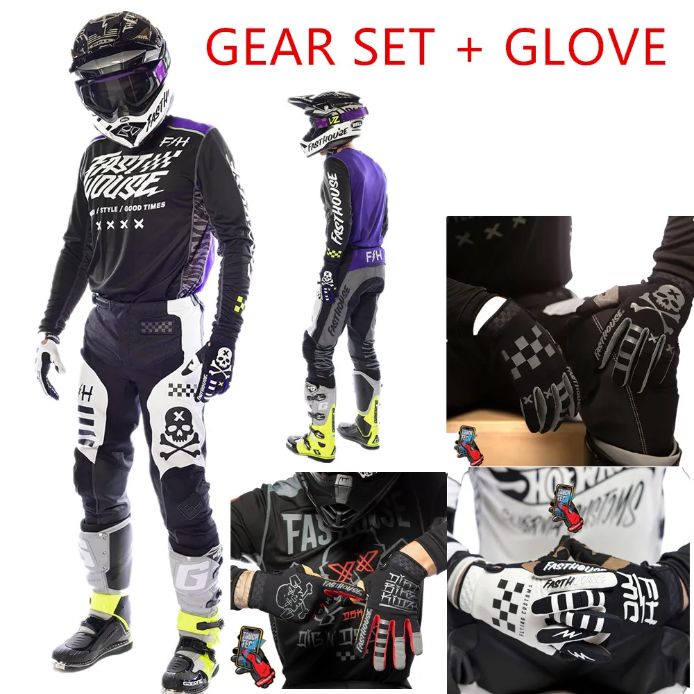 

2023 MX Gear Set FLO YELLOW Off Road Motorcycle Jersey And Pant Top Quality ATV Clothing Dirt Bike Motocross Race Wear