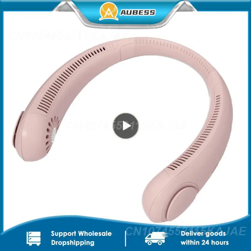 

Portable Hanging Neck Fan Cooler Fan Wireless USB Rechargeable Mini ventilador cooling Bladeless Mute Fans for Outdoor Sports