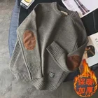 Новинка 2022, осенний мужской пуловер, Модный повседневный плотный шерстяной вязаный свитер с круглым вырезом, женский свитер в стиле Харадзюку