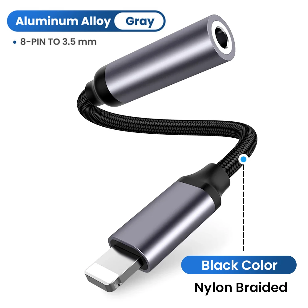 

Lightning To 3 5 MM Jack Cable Adapter AUX For iPhone 12 13 14 Pro Adapter Headphone Connector Audio Splitter iphone accessories