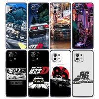 japan initial d ae86 anime jdm phone case for xiaomi mi 11 11t 11x pro lite ne 12 poco x3 f3 m3 m4 nfc pro soft thin cover funda