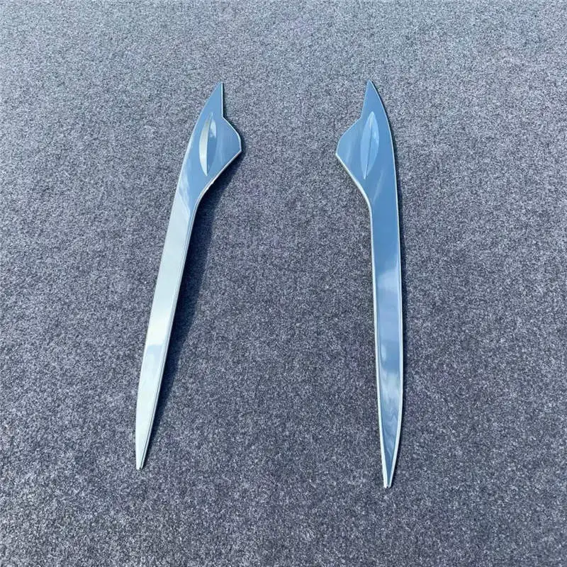 

WELKINRY car auto cover For Toyota Prius XW50 2019 2020 2021 ABS chrome front head lamp light eyelid eyebrow trim 2pcs