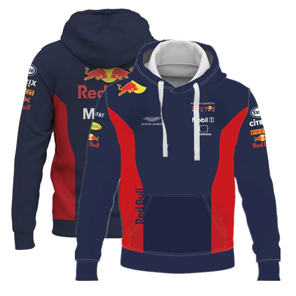 

2022 F1 Red Men Zipper Hoodie Outdoor Motorcycle Quick-Drying Sports Racing Off-Road Bull Oversized Jacket Children Sweatshirt