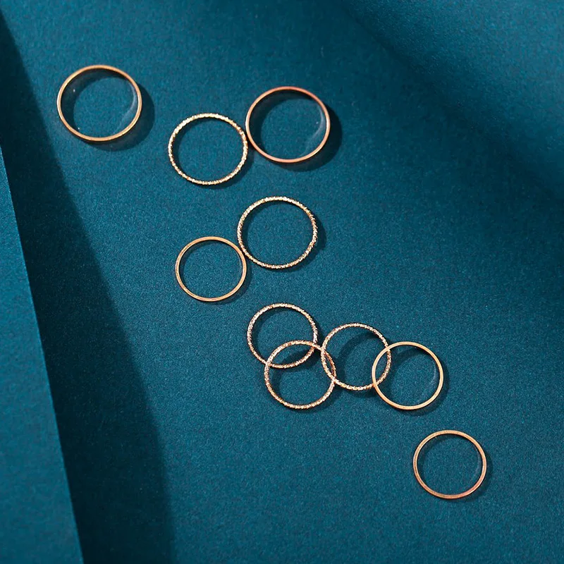 Набор из 20 штук новые простые кольца тонкое кольцо с указательным пальцем