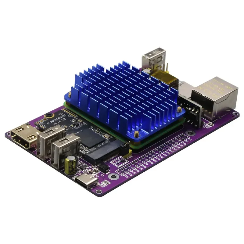 Плата расширения Raspberry Pi CM4 POE_SSD Алюминиевый корпус NVME M.2 USB HDMI 4G LTE FAN