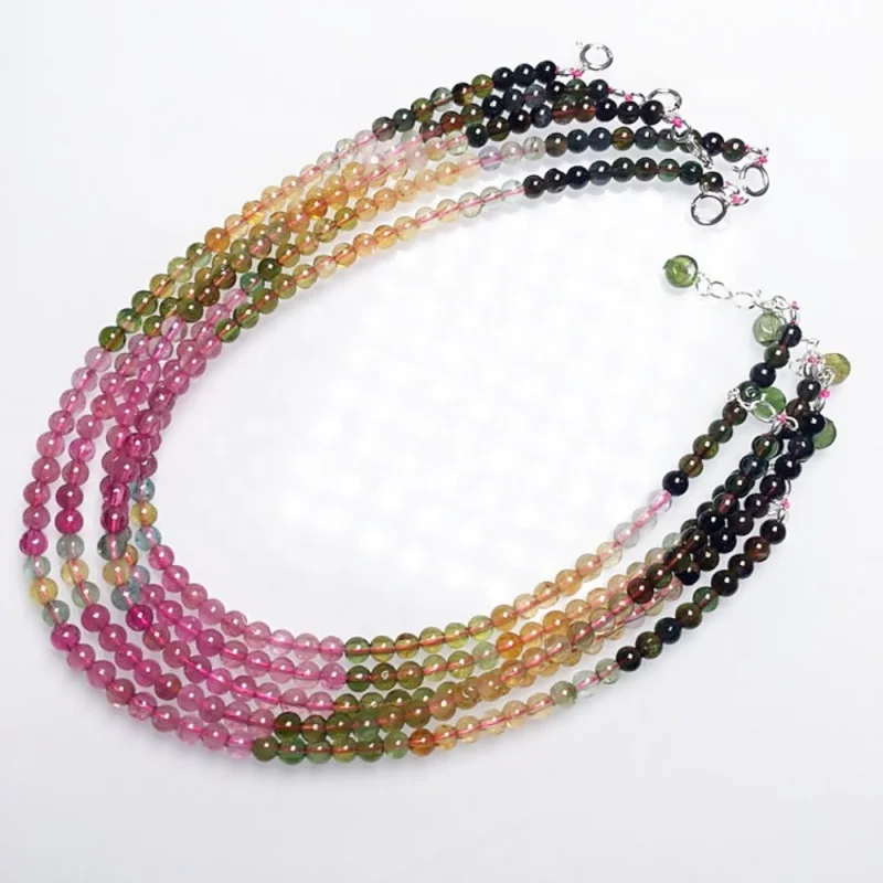 Ножной браслет с пружинной пряжкой из карамельного турмалина для женщин модные