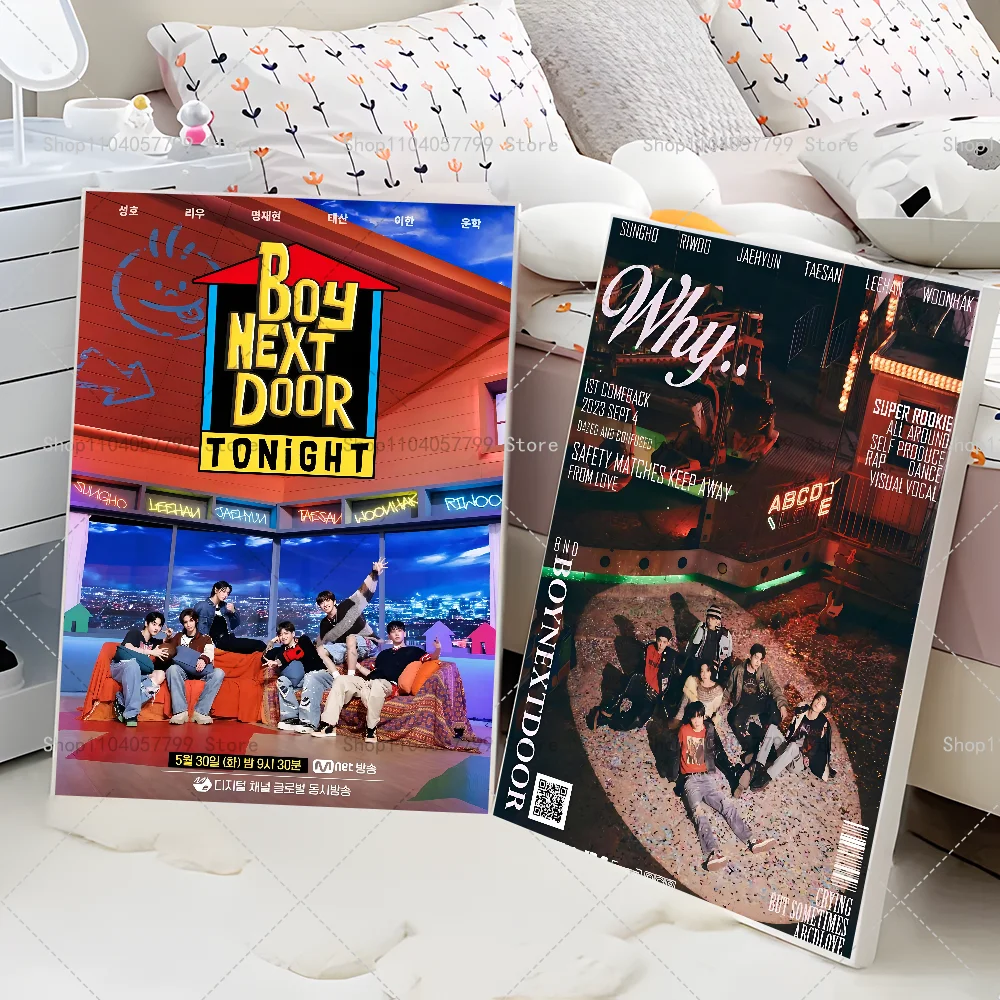 Kpop Group BOYNEXTDOOR Who! Альбом плакат бумажный принт дом гостиная спальня вход бар кафе