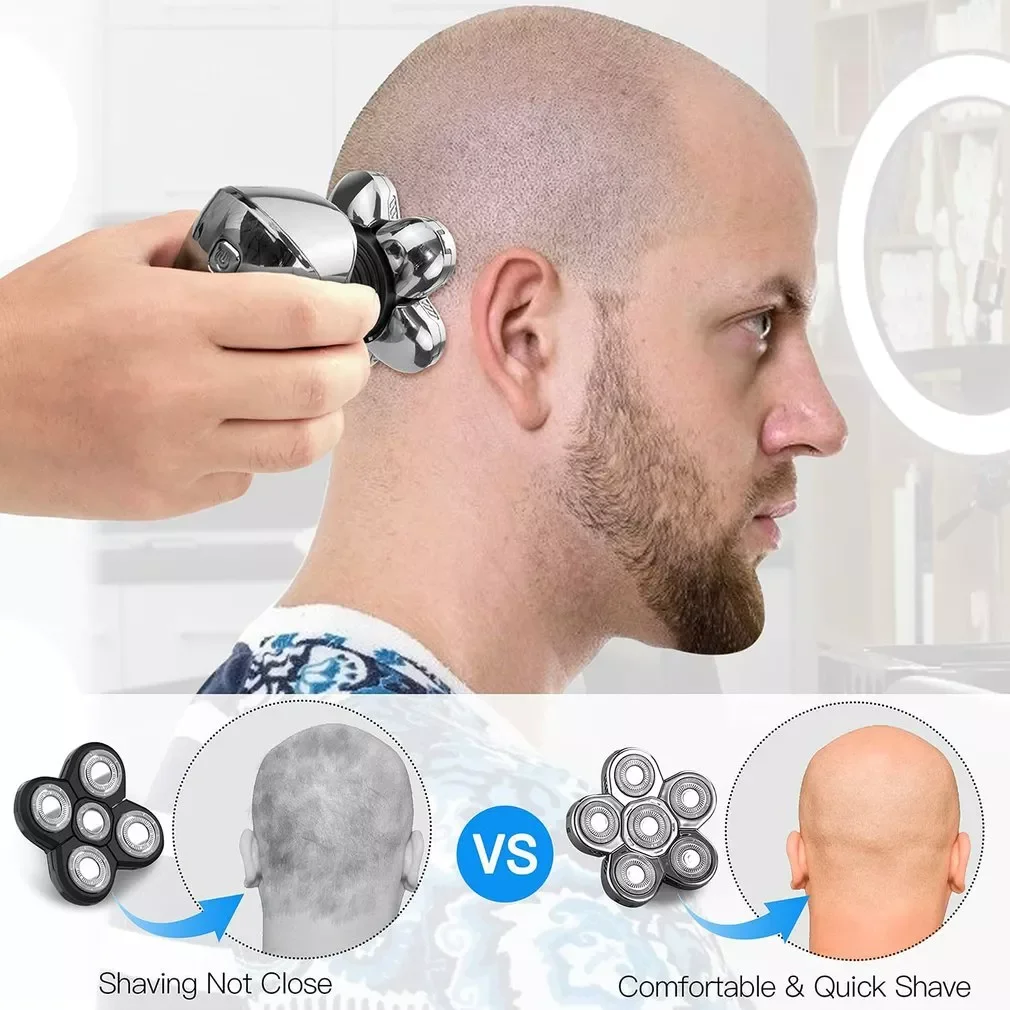 

NEW2023 Digital Display 6-blade Hair Clipper Rechargeable Six-in-one Set Charging Mode Waterproof LED Display