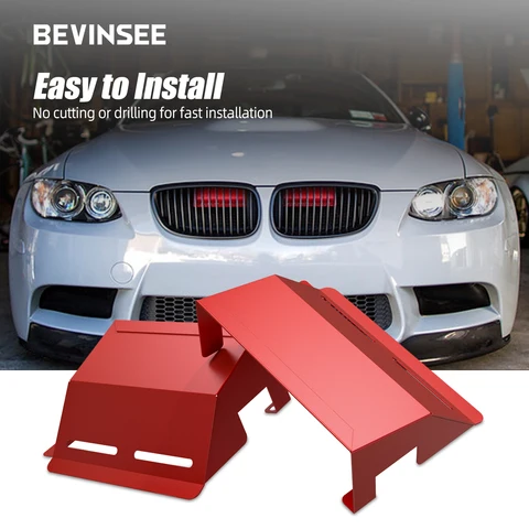 BEVINSEE 1 пара воздухозаборников для BMW E90 E92 E93 325i 330i 335i 328i 323i 335d 2007 2008 2009 2010 2011 2012