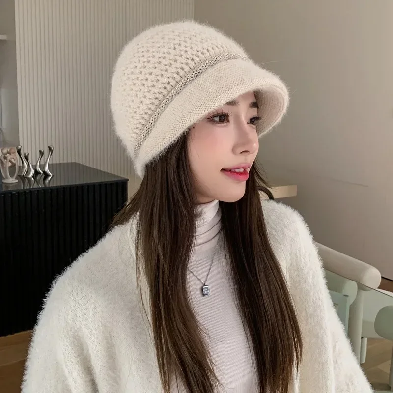 Женская зимняя шапка сохраняющая тепло модные теплые зимние вязаные шапки с