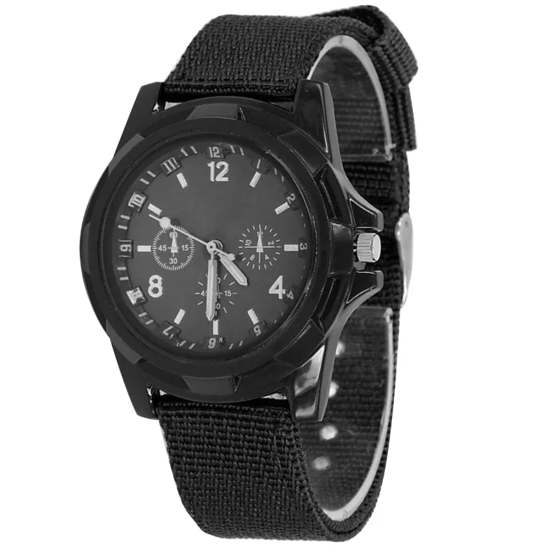 

Men Watch Army Soldier Military Canvas Strap Fabric Analog Wrist Watches Fashion Quartz Sports Wristwatches Clock Luminous Watch