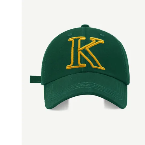 Хлопковая бейсболка с буквой K и вышивкой, регулируемая бейсболка для мужчин и женщин, 163