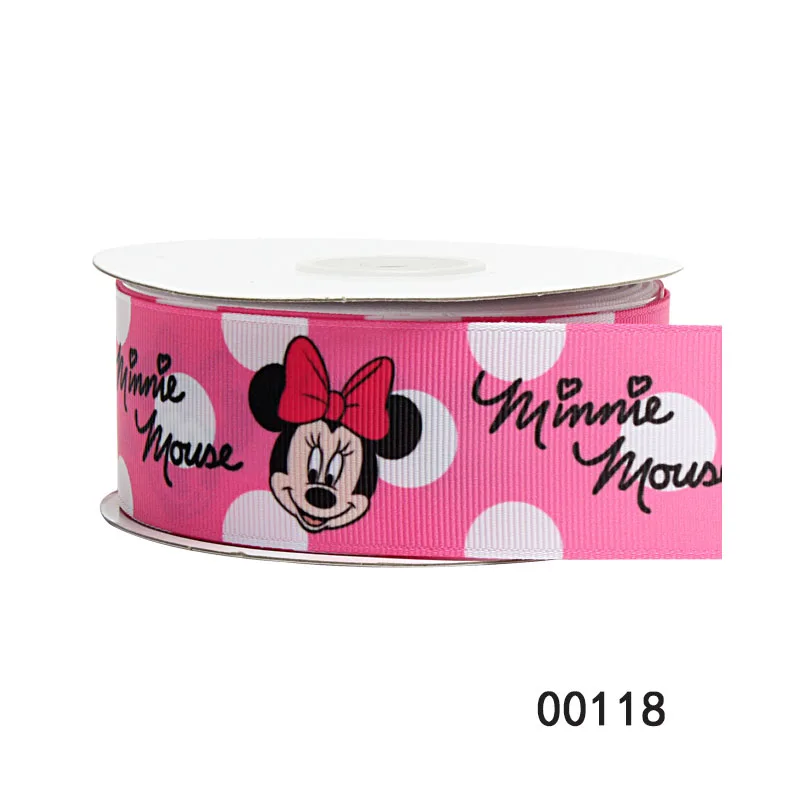 

7/8" 22MM Disney newest cartoon character mickey minnie mouse pink ribbon