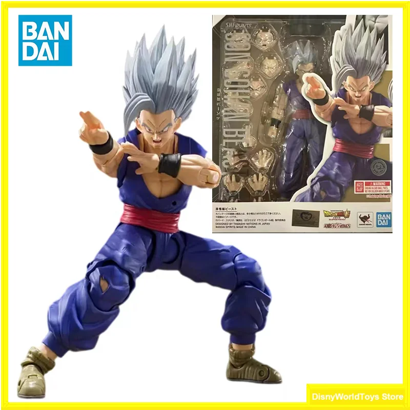 100% оригинал BANDAI S.H.Figuarts SHF Dragon Ball Z Son Gohan Beast ПВХ 16 см в наличии Аниме Фигурки Модель
