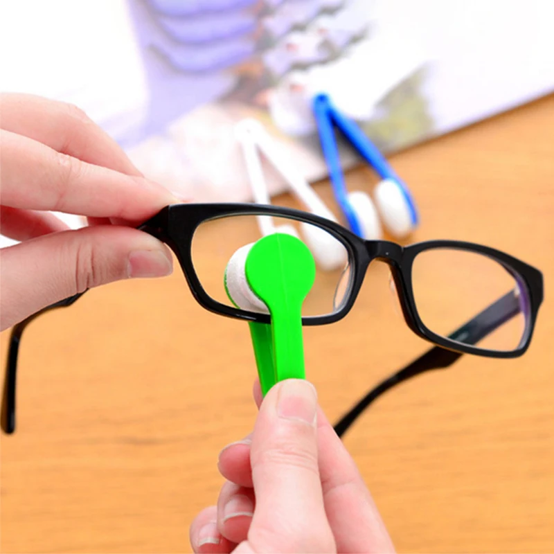 Portable Mini Glasses Cleaning Rub Eyeglasses Sunglasses Spectacles Microfiber Cleaner Brushes Wiping Tools 1Pcs Cleaning Cloth