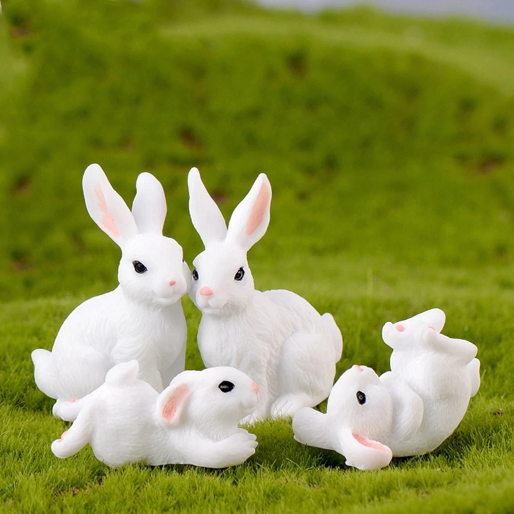 

Micro Landscape Decoration Lovely Animal Cartoon Rabbit Carrot Rabbit House Cute Rabbit Gardening Plant Resin Accessories