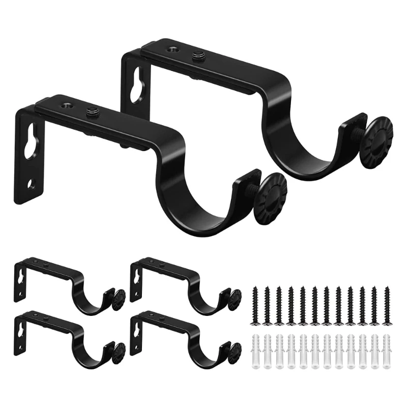 4/8 шт. держатель карниза металлический стержень кронштейн оконный карниз