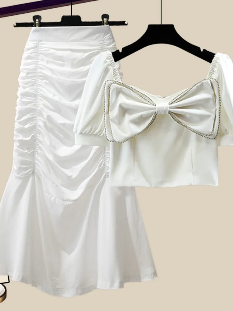 Женский элегантный костюм heeylace французский винтажный летний комплект из двух