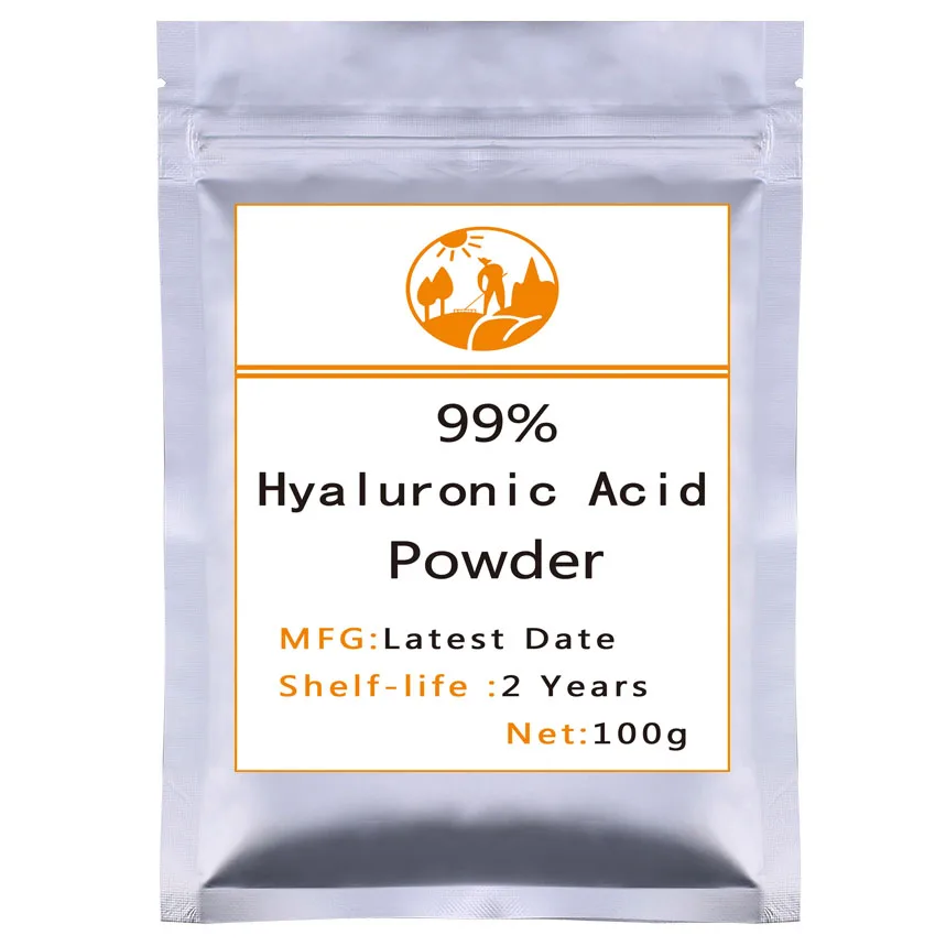 

99% Hyaluronic Acid Powder, Low molecular weight ,Moisturizing and Whitening,top Cosmetic Ingredients Anti-aging Food Grade